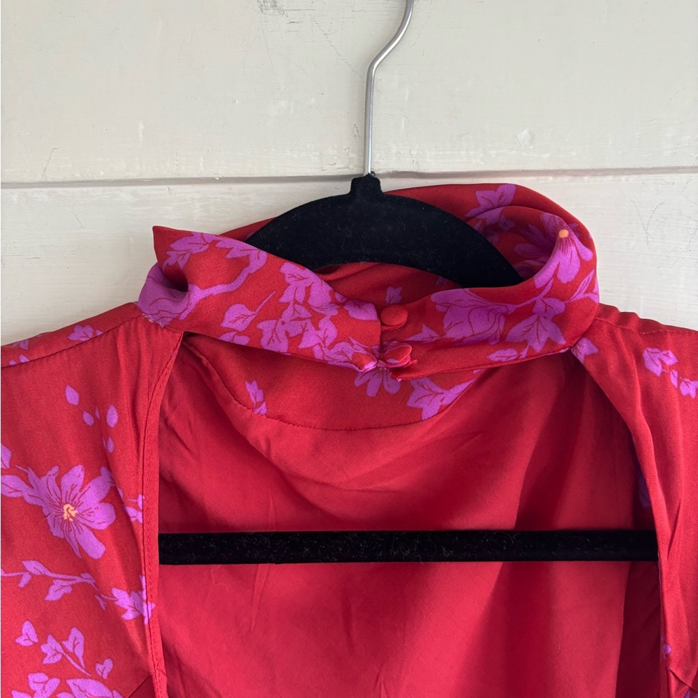 Free People Aries Romantic Combo Floral Mini Dress Size Medium NWT - Picture 10 of 15